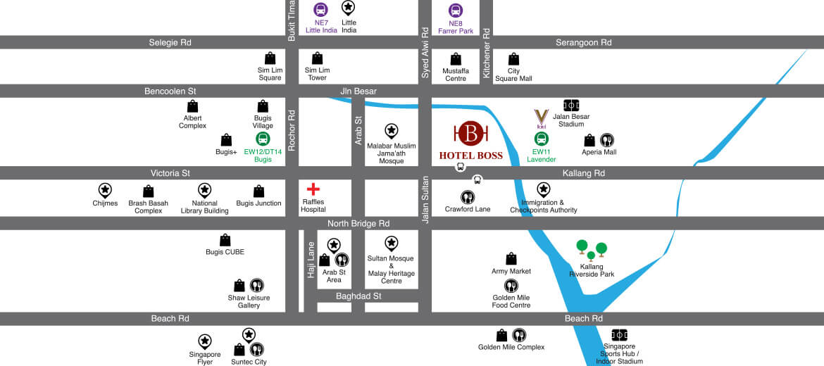 Hotel Boss Location Map